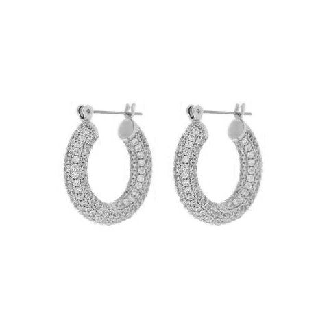 Örhängen Pave Baby Amalfi Hoops