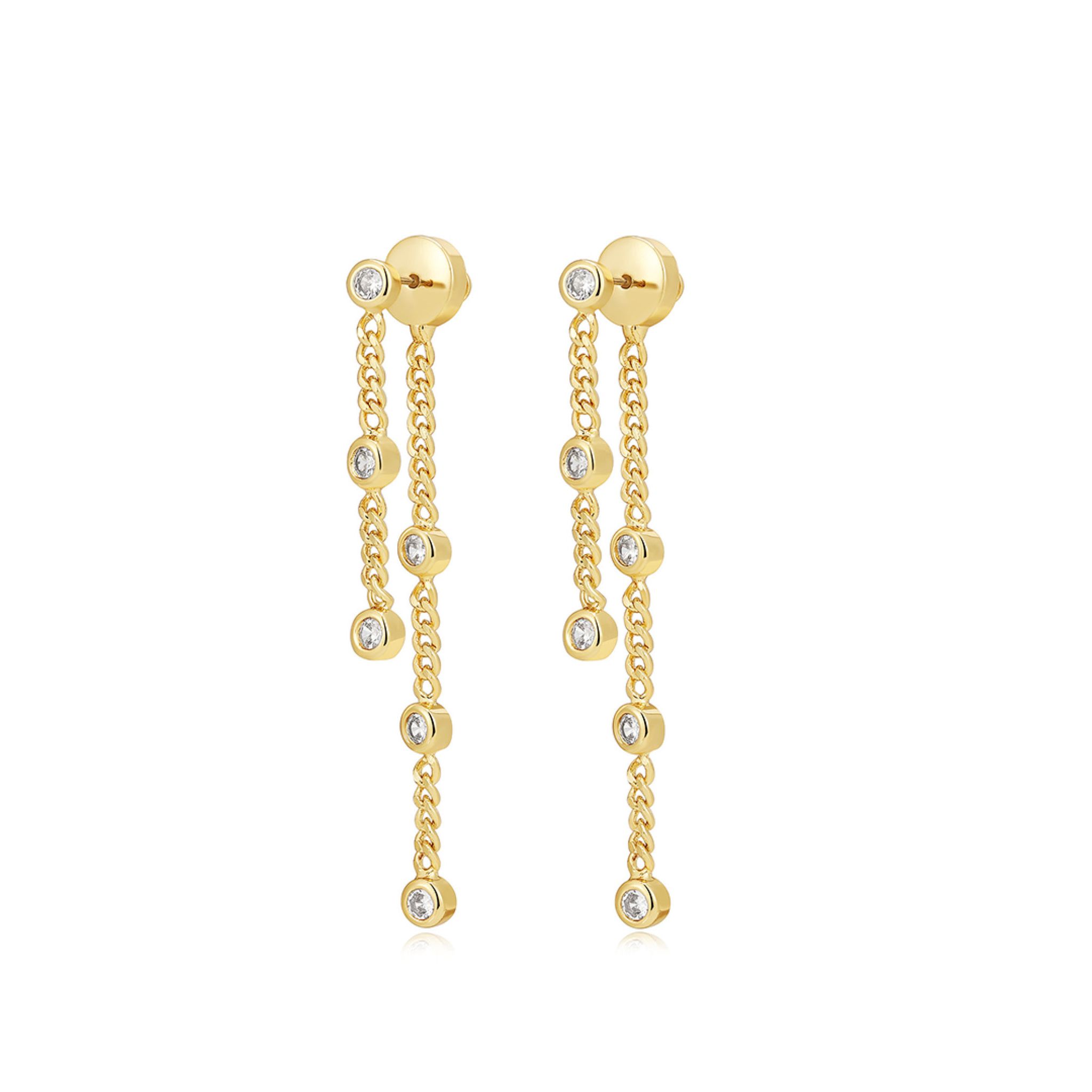 Örhängen Estelle Double Chain Studs