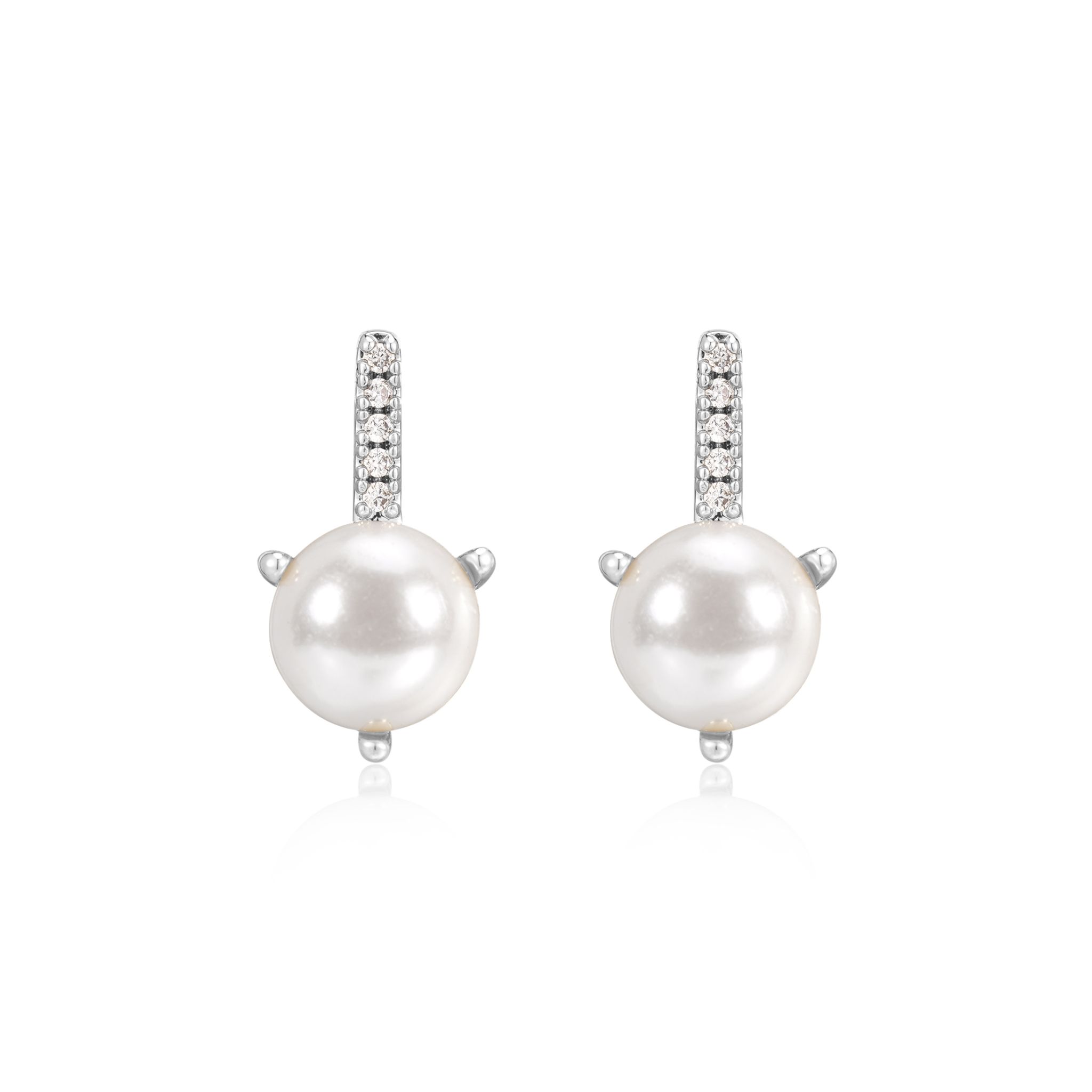 Örhängen Pave Post Pearl Studs