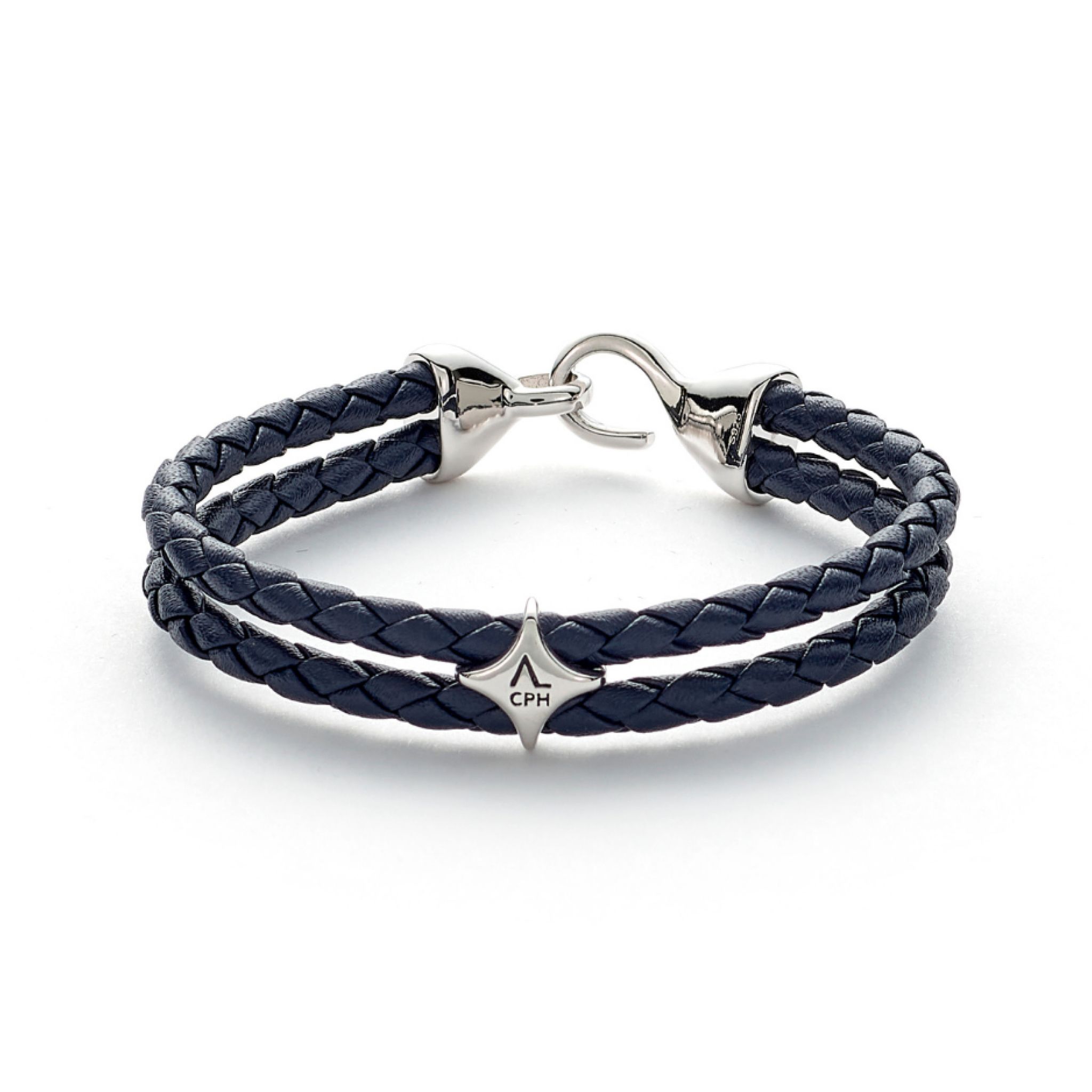 Armband Bolo Leather Blue 19,5cm