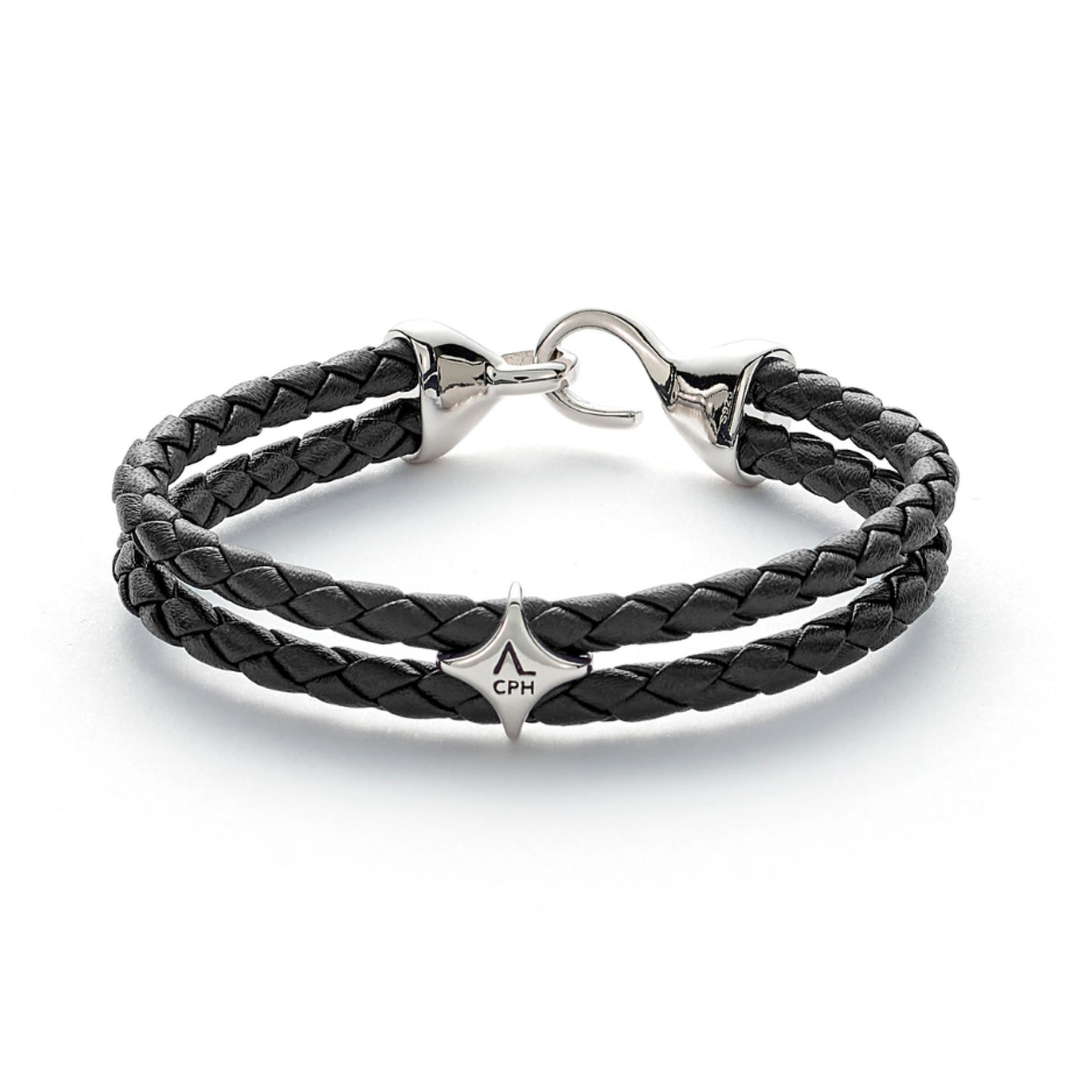 Armband Bolo Leather Black 19,5cm