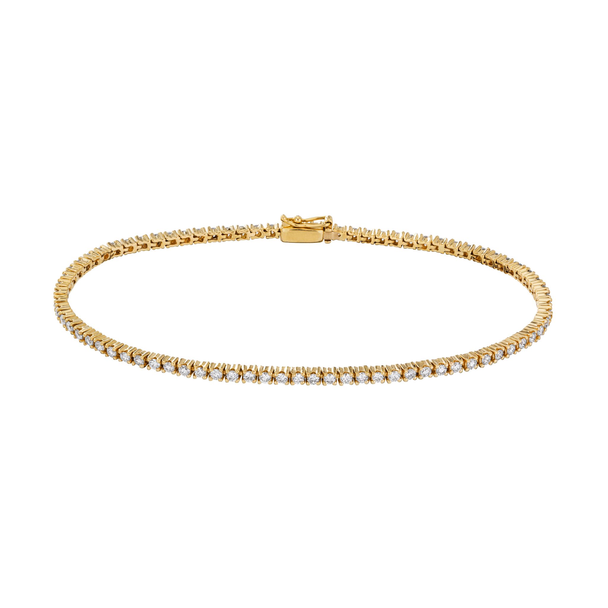 Diamantarmband i 18K guld - Tennis